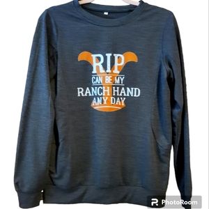 Yellowstone RIP Sweatshirt Grey Size Medium